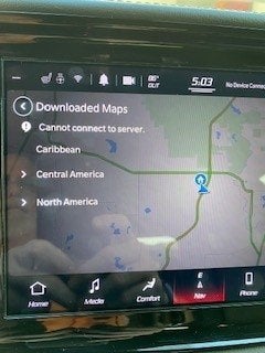 Uconnect®  Navigation System GPS Map Update Home